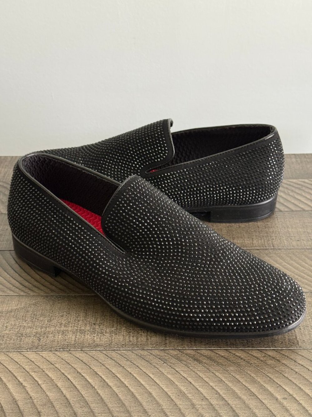 ID Required Sparkz Black Men's Loafers Size 9M